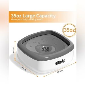 New Hillpig Anti-Spill Dog Water Bowl
